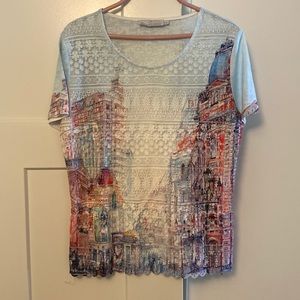 Lace overlay Dress Tee